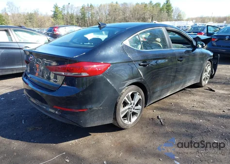 2018 Hyundai Elantra Limited из США, поврежденный, VIN KMHD84LF1JU492156